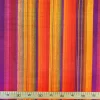 Retro Orange Unbalanced Stripe Fabric