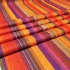 Retro Orange Striped Fabric