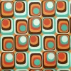 Retro Mid-Century Geometric Fabric