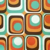 Retro Mid-Century Geometric Fabric