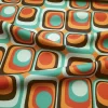 Retro Mid-Century Geometric Fabric