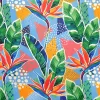 Colorful Tropical Floral Fabric