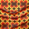 Mid Century Fabric, Brown Orange Fabric by the Yard