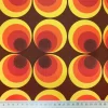 Mid Century Fabric, Brown Orange Fabric by the Yard