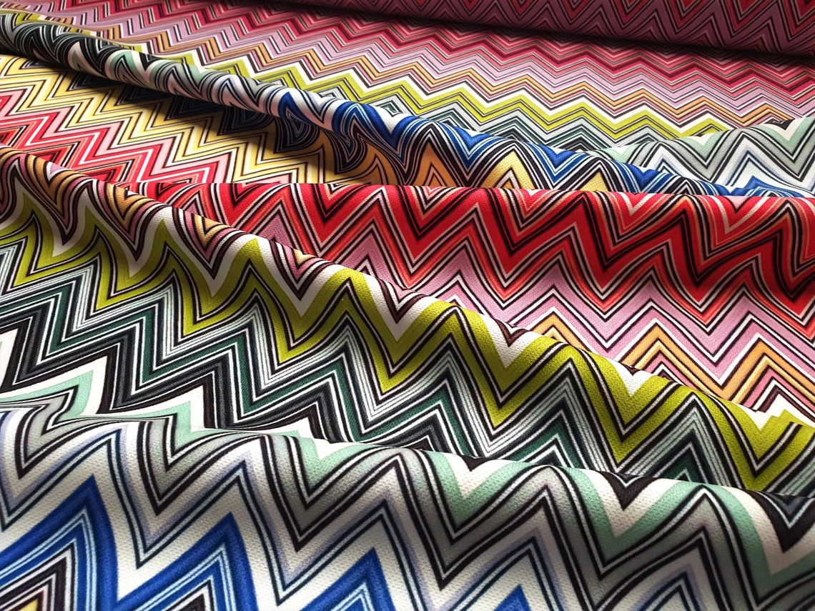 Modern Chevron Zigzag Fabric by the Yard