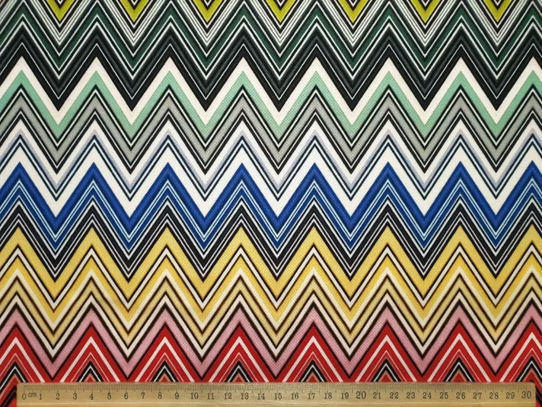 Retro Chevron Zigzag Fabric