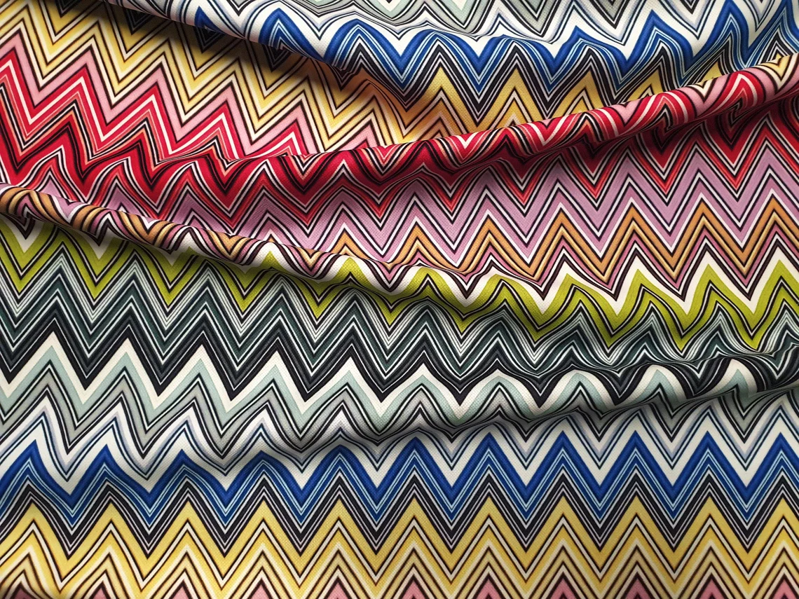 Modern Chevron Zigzag Fabric by the Yard
