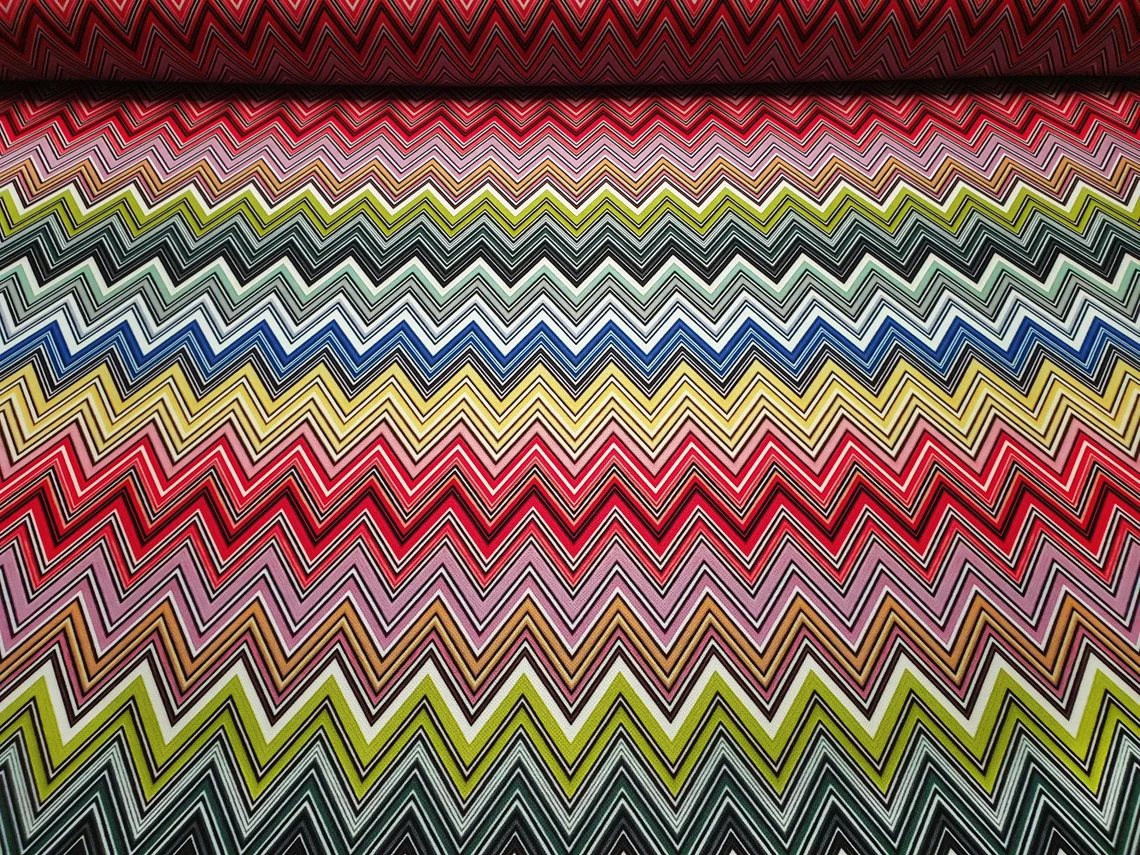 Modern Chevron Zigzag Fabric by the Yard