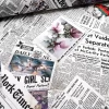 Newspaper Fabric by the Yard