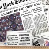 Newspaper Fabric by the Yard
