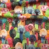 Colorful Forest Print Fabric