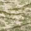 Toile de Jouy Fabric, Green and Beige