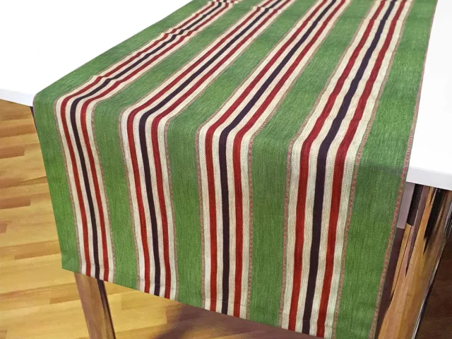 Vintage Striped Table Runner