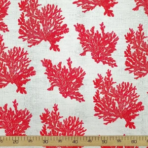 Red Coral Reef Fabric