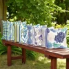 Blue Green Nautical Throw Pillow Cover Set