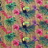 Tropical Toucan Birds Fabric