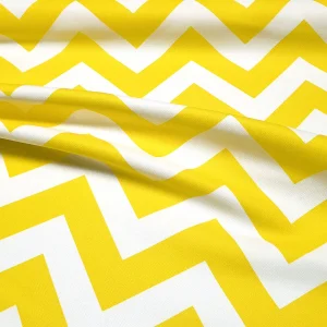 Yellow Zig Zag Chevron Fabric