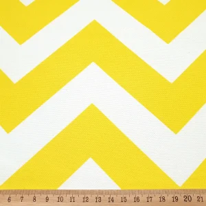 Yellow Zig Zag Chevron Fabric