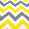 Yellow Grey Chevron Fabric
