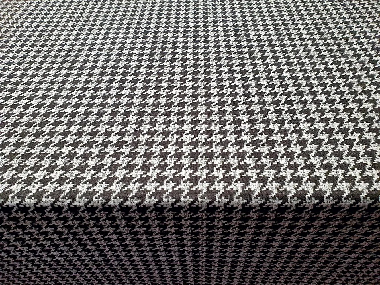 Grey Brown Houndstooth Fabric