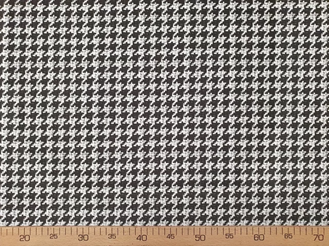 Grey Brown Houndstooth Fabric