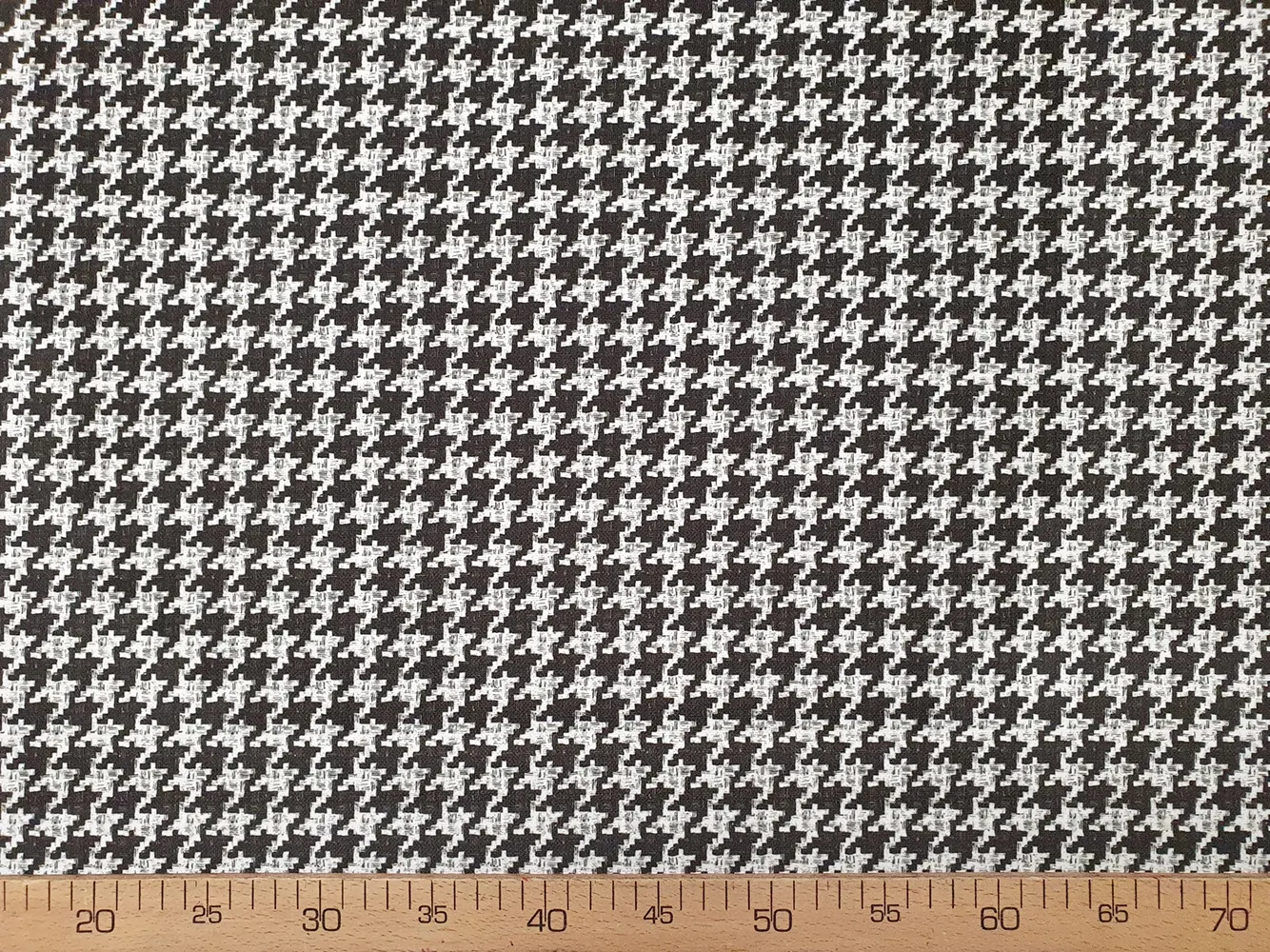 Grey Brown Houndstooth Fabric