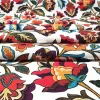 White Polish Folk Art Floral Fabric