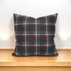 Anthracite Plaid Pillow Cover