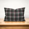 Anthracite Plaid Pillow Cover