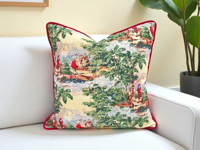 Antique French Toile de Jouy Pillow Cover