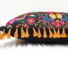 Asian Uzbek Floral Tassel Pillow Cover