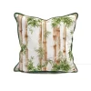 Bamboo Leaf Print Pillow Cover