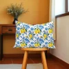 Baroque Damask Lemons Print Pillow Cover
