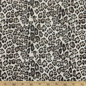 Beige Leopard Fabric