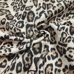 Beige Leopard Fabric