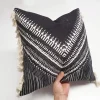 Black Aztec Tassel Pillow Cover