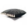 Black Aztec Tassel Pillow Cover