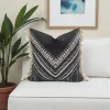 Black Aztec Tassel Pillow Cover
