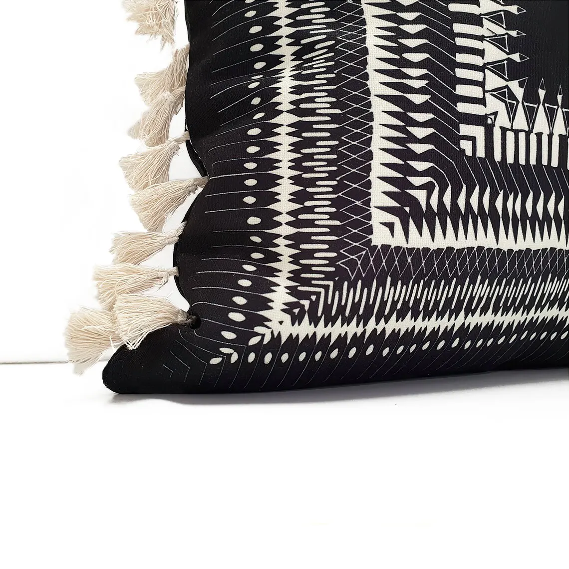 Black Tribal Aztec Pillow Cover
