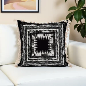 Black Tribal Aztec Pillow Cover