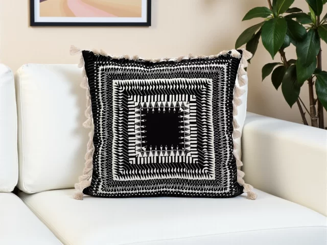 Black Tribal Aztec Pillow Cover