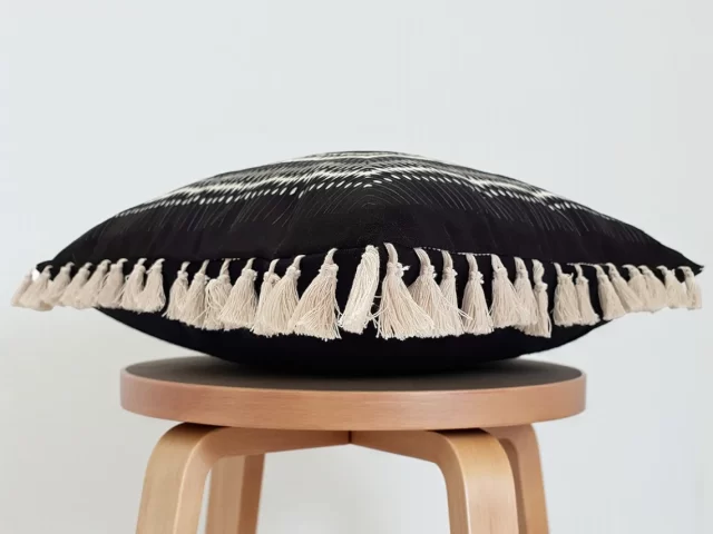 Black Tribal Aztec Pillow Cover