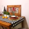 Black and White Gingham Table Runner