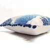 Blue Beige Coral Reef Pillow Cover