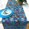 Blue Bohemian Kilim Table Runner