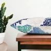 Blue Nautical Coral Reef Pillow Cover
