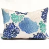 Blue Nautical Coral Reef Pillow Cover