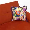 Boho Watercolor Floral Pillow Cover