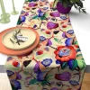 Boho Watercolor Floral Table Runner