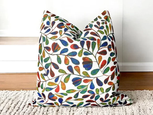 Colorful Autumn Leaves Pillow Cover